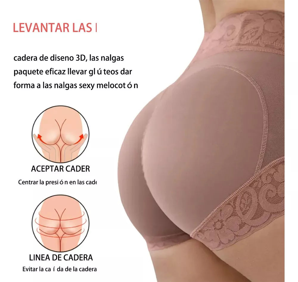 Ema™ Panty Levanta Cola Con Encaje