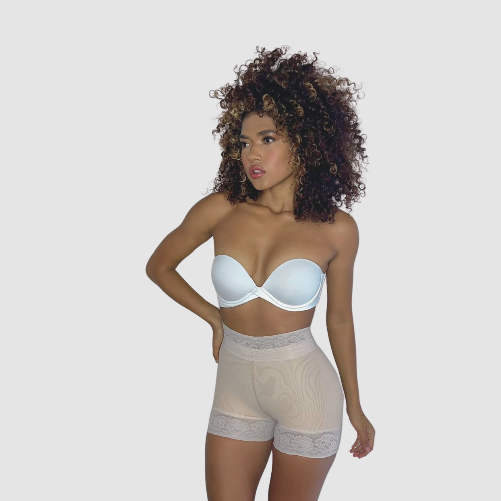 Faja Short Levanta Glúteos con Compresión Abdominal - Colombiano